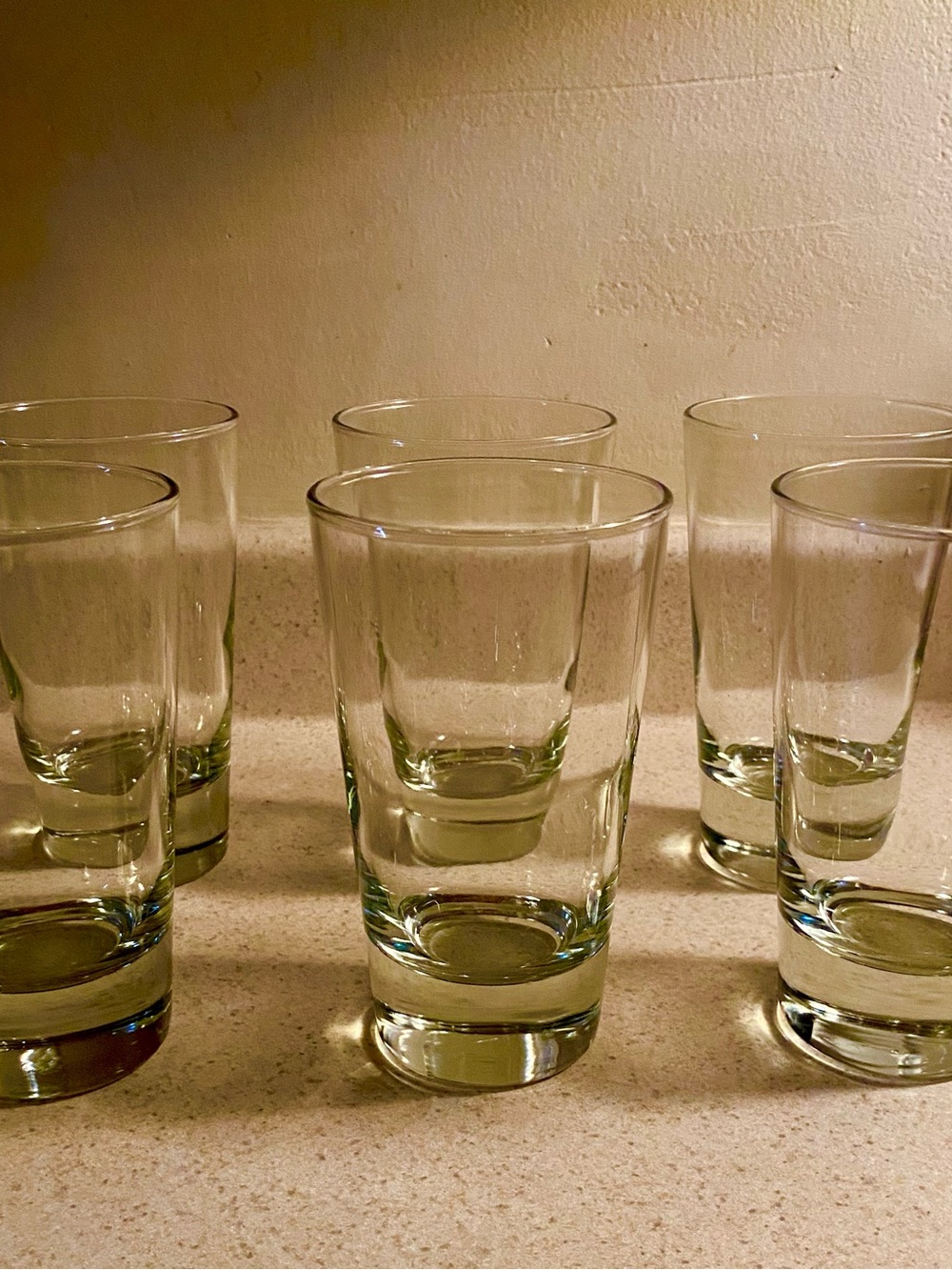 Set of 6 Libbey Heavy Base 16 oz Tumbler Glasses - Clear Drinking Glasses